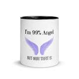 Angel Coffee Mug Tea Cup Gift with Color Inside