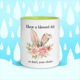 Bunny Sarcastic Coffee Mug/Tea Cup with Color Inside