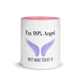Angel Coffee Mug Tea Cup Gift with Color Inside