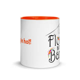 Mug with Color Inside, our logo and a fun message.  "Coming in hot!"